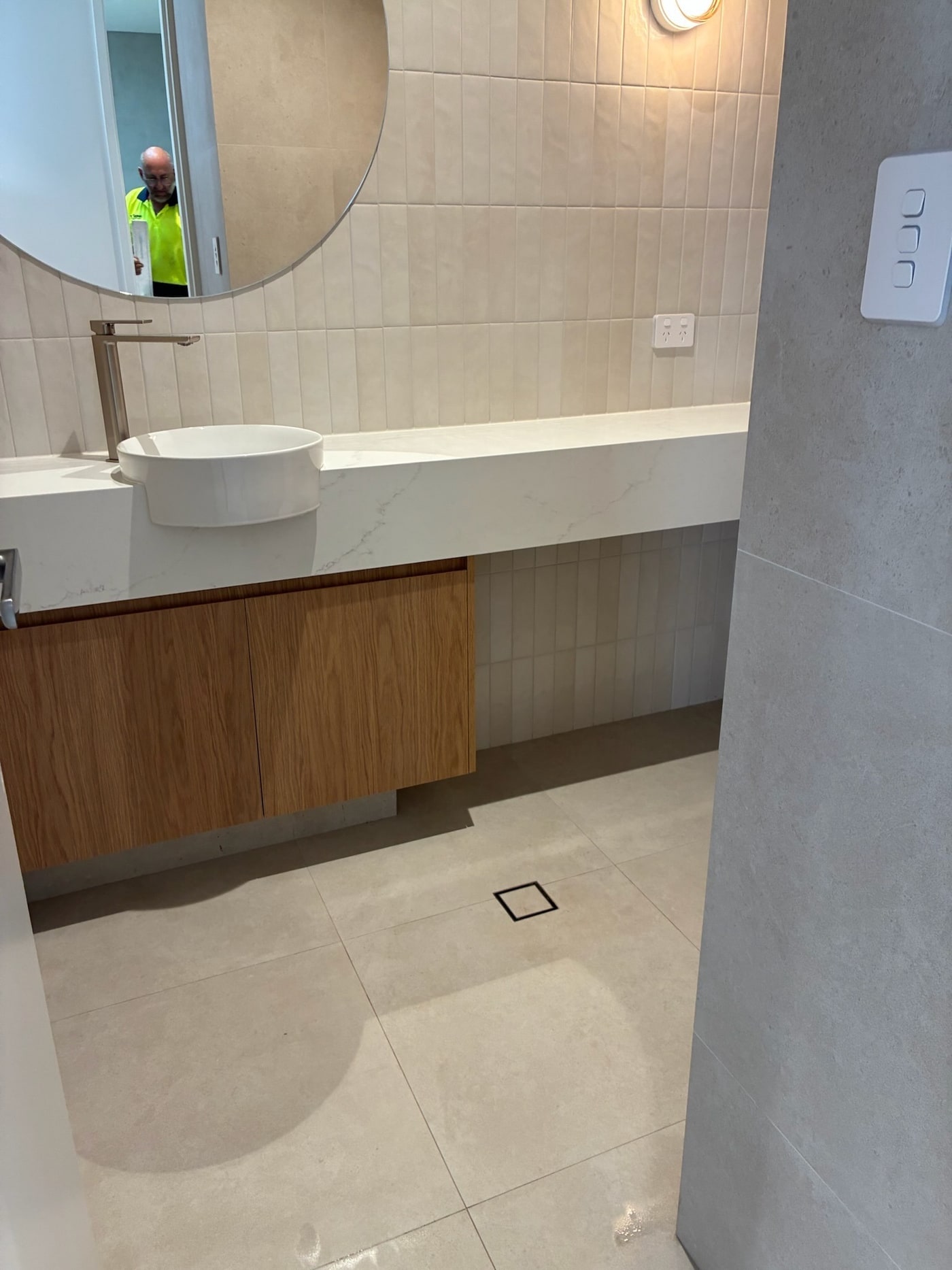 Clean bathroom surfaces after detailed cleaning